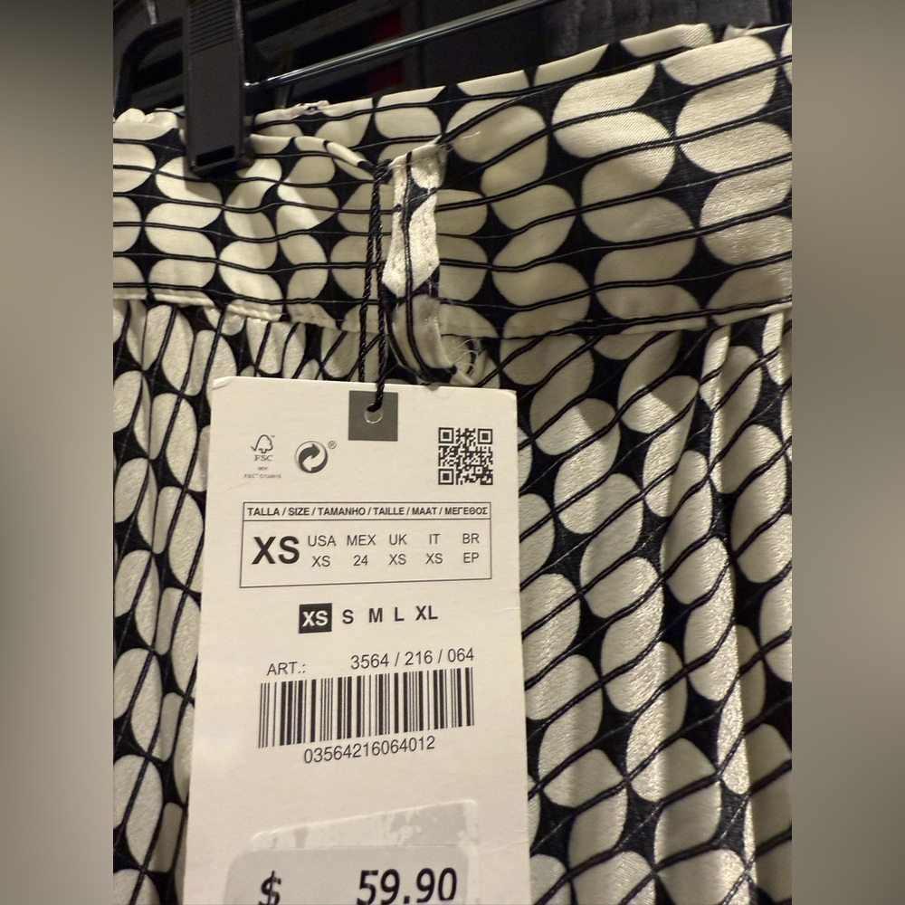 Black & White Zara Maxi Skirt NWT - Picture 5 of 7